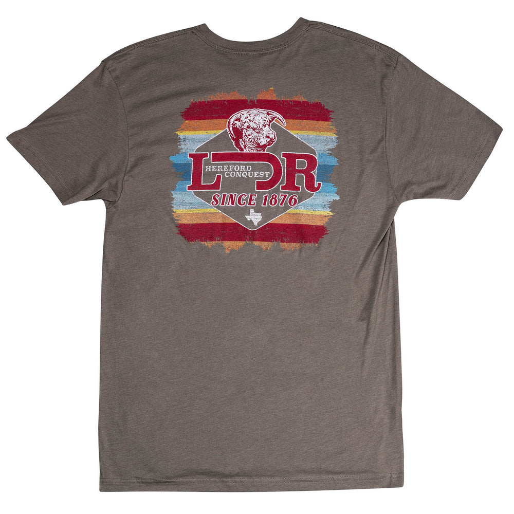 
                      
                        Lazy J Ranch Hereford Conquest Short Sleeve Stone Grey T-Shirt
                      
                    