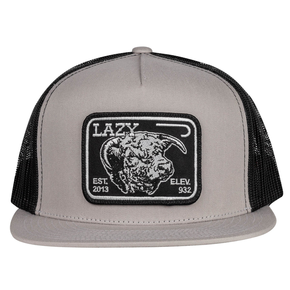 
                  
                    Lazy J Ranch Silver Grey & Black Elevation Classic Five Panel Trucker Hat-Lazy J Ranch Wear
                  
                