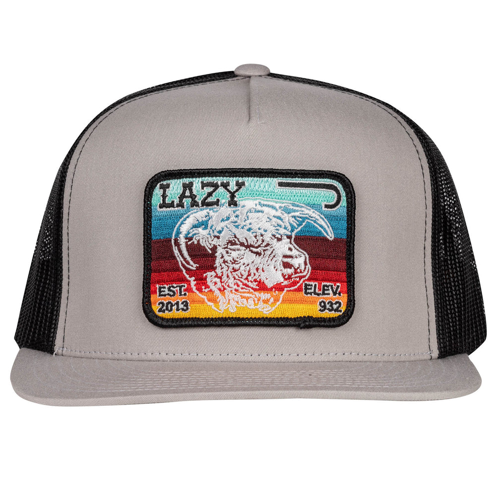 
                  
                    Lazy J Ranch Silver Grey & Black Serape Elevation Classic Five Panel Trucker Hat-SILBLK4SV
                  
                