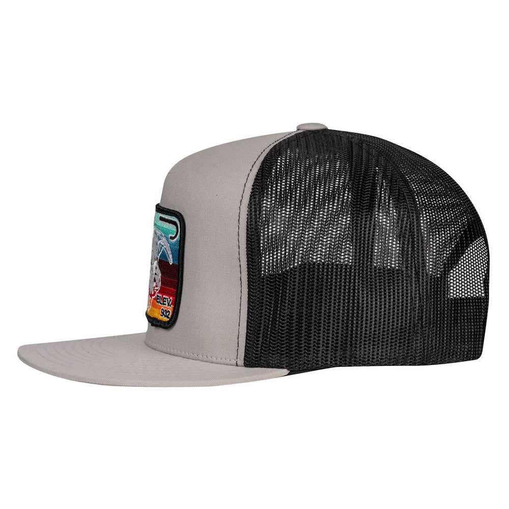 
                  
                    Lazy J Ranch Silver Grey & Black Serape Elevation Classic Five Panel Trucker Hat-Lazy J Ranch Wear
                  
                