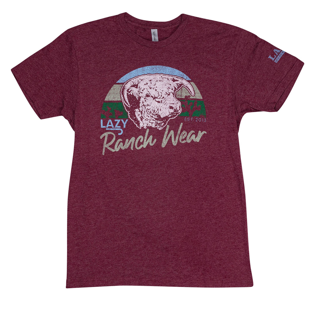 Lazy J Ranch Prickly Pear T-Shirt - Maroon