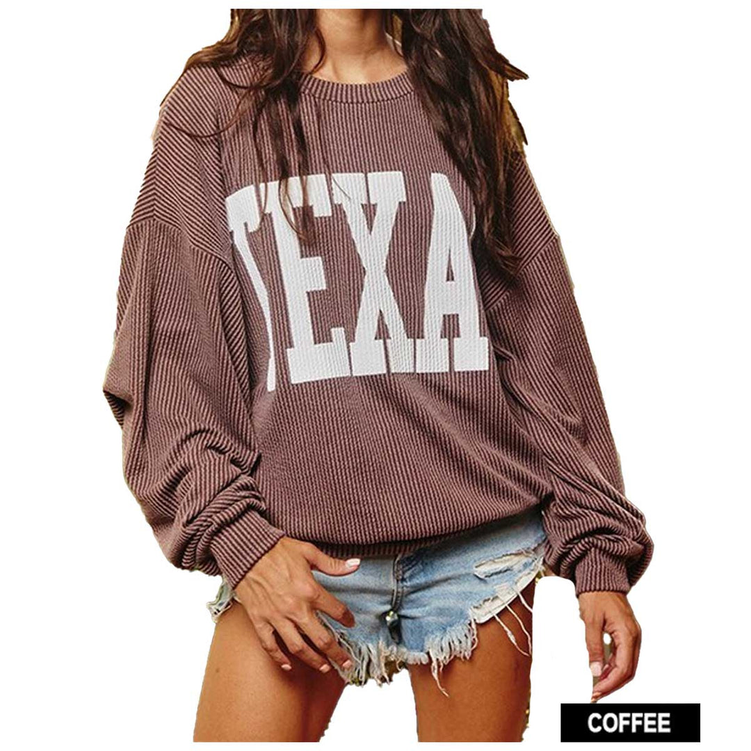 Bucket List Women's Texas Comfy Graphic Sweatshirt