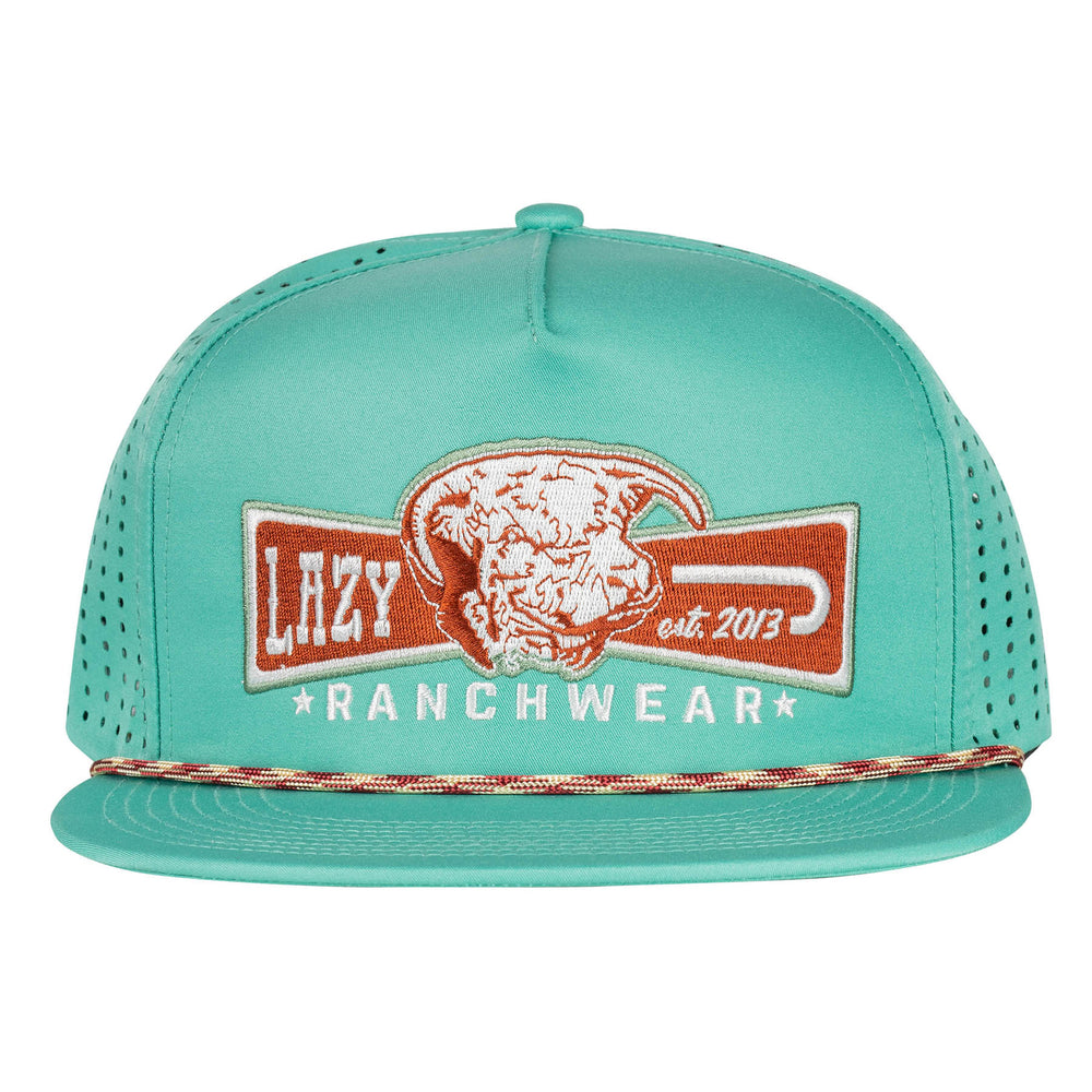 
                      
                        Lazy J Ranch Teal 4" Performance Trucker Hat
                      
                    