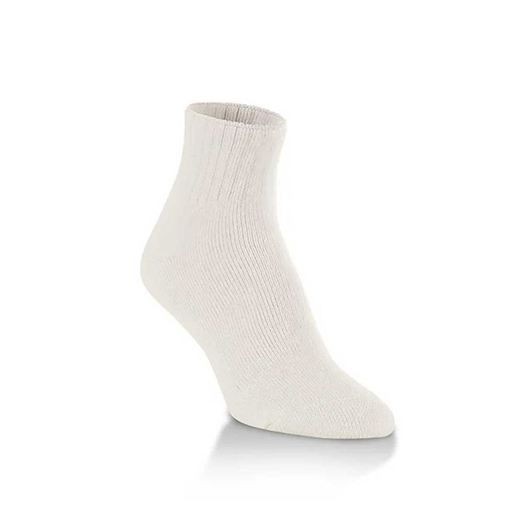 Crescent Sock Co Unisex Softest Classic Quarters Crew Socks - White