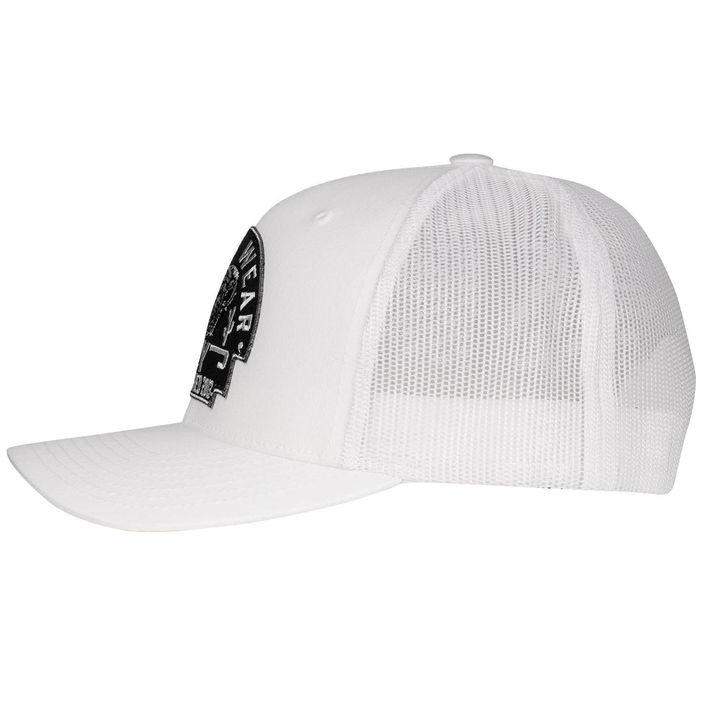 
                  
                    Lazy J Ranch White Black Arrowhead Mid Profile Trucker Hat-Lazy J Ranch Wear
                  
                