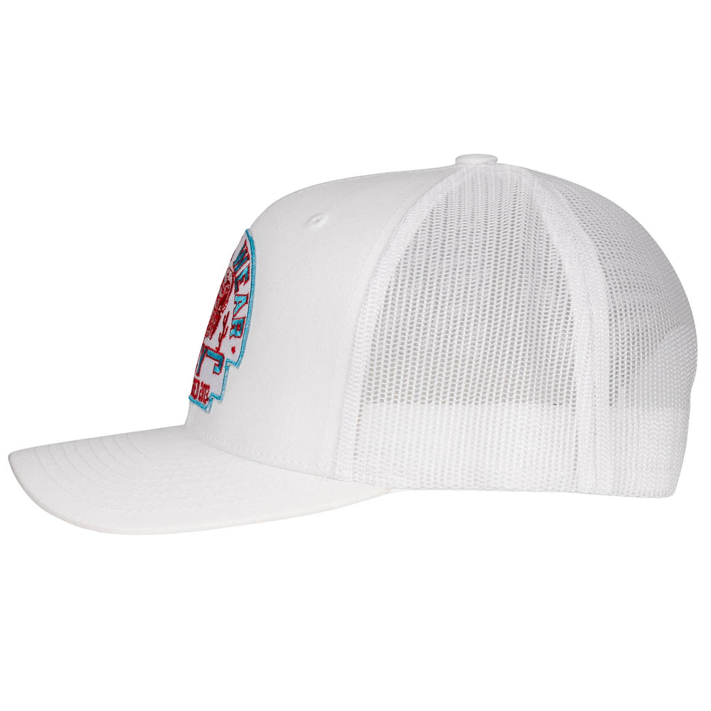 
                  
                    Lazy J Ranch White Turquoise Arrowhead Mid Profile Trucker Hat-Lazy J Ranch Wear
                  
                