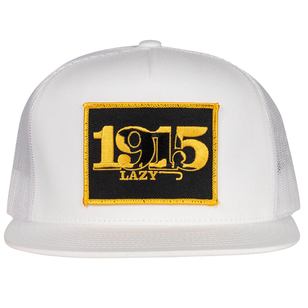 
                      
                        Lazy J Ranch White Retro 1915 Classic Five Panel Trucker Hat
                      
                    