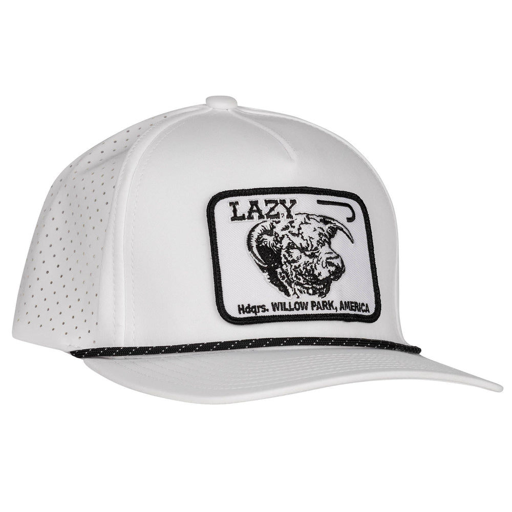 Lazy J Ranch Wear White & White Willow Park Cattle Headquarters Performance Hat