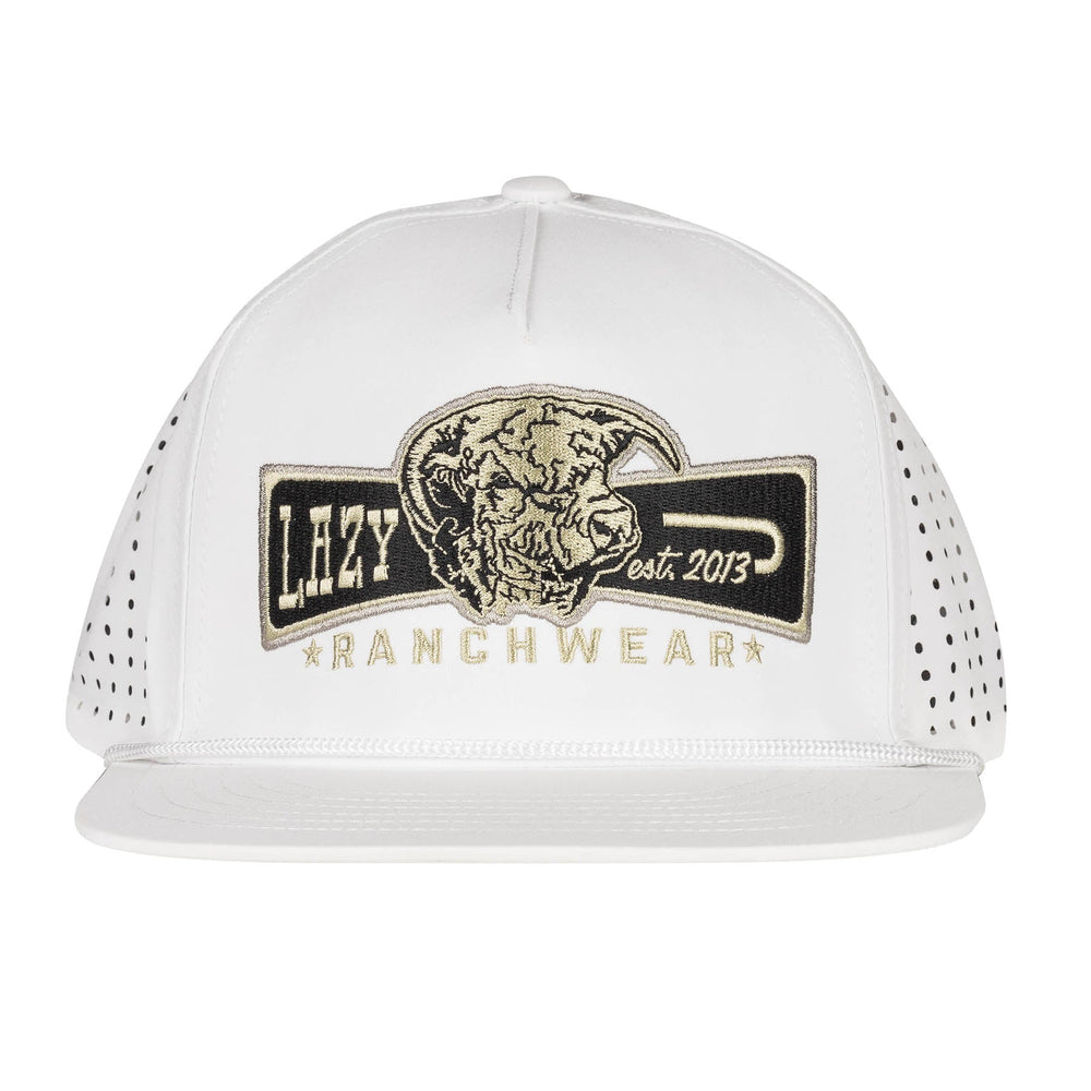 
                  
                    Lazy J Ranch White Diamond Banner Performance Rope Trucker Hat-Lazy J Ranch Wear
                  
                
