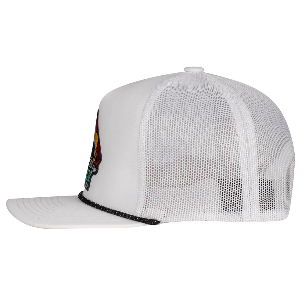 
                      
                        Lazy J Ranch White Cactus Rise Mid Profile Trucker Hat
                      
                    