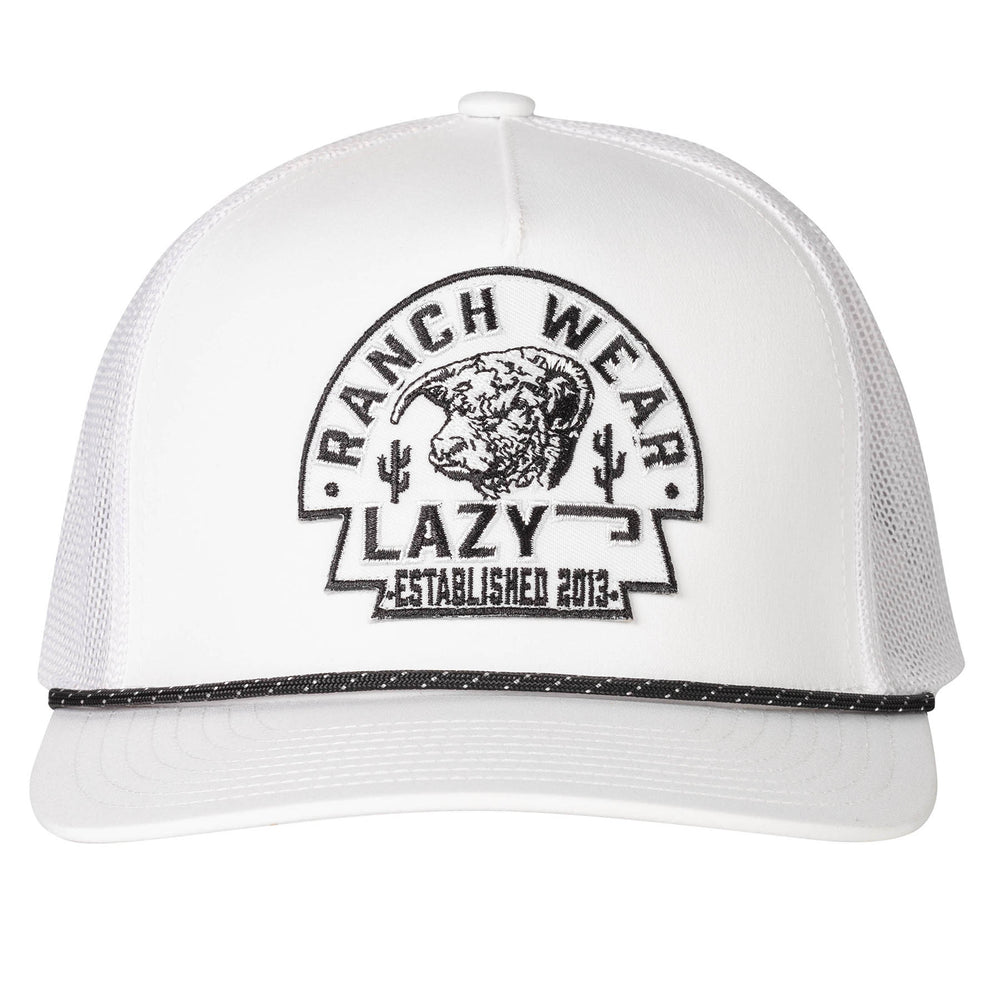 
                      
                        Lazy J Ranch White Arrowhead Performance Mid Profile Trucker Hat
                      
                    