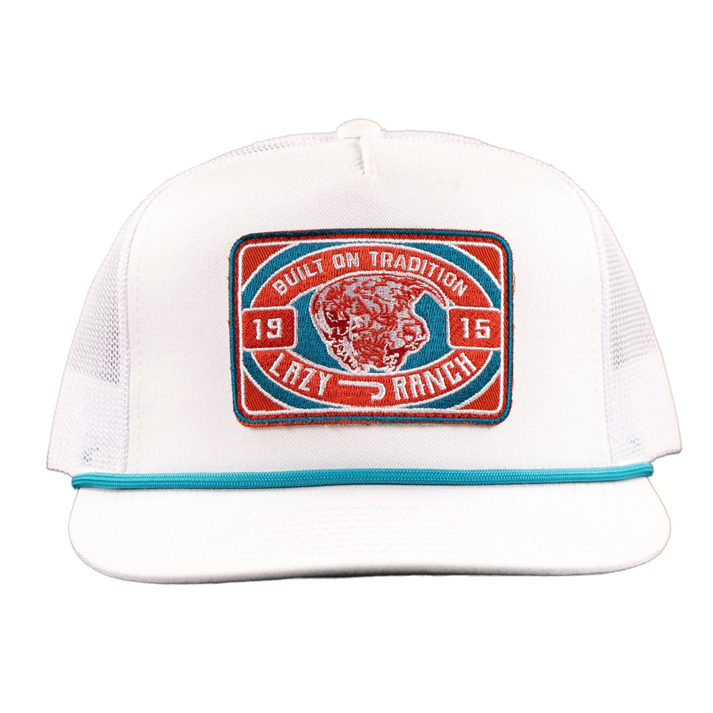 
                  
                    Lazy J Ranch White Round Pen Classic Rope Trucker Hat-Lazy J Ranch Wear
                  
                