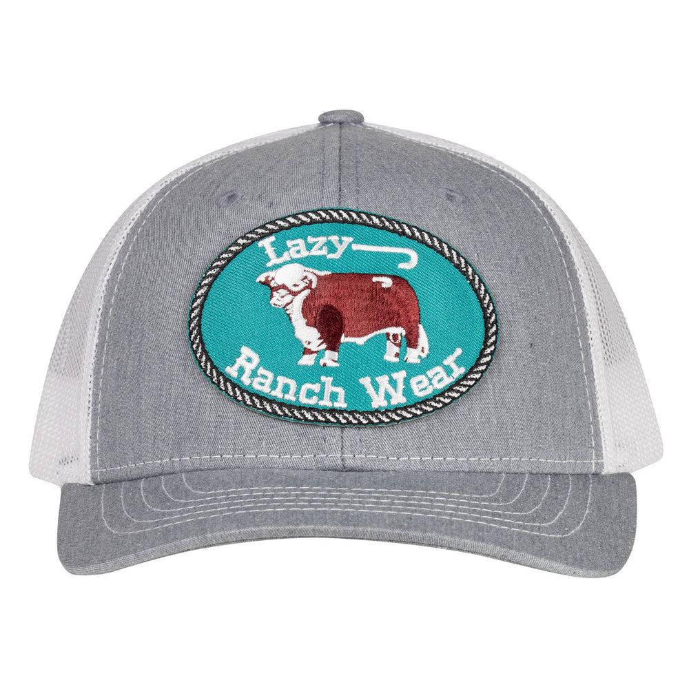 
                  
                    Lazy J Ranch Heather & White Original Buckle Youth Patch Hat-YTHHWJ
                  
                