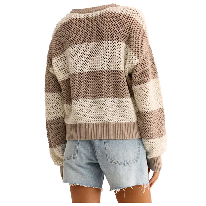 Z Supply Women's Broadbeach Stripe Sweater - Putty