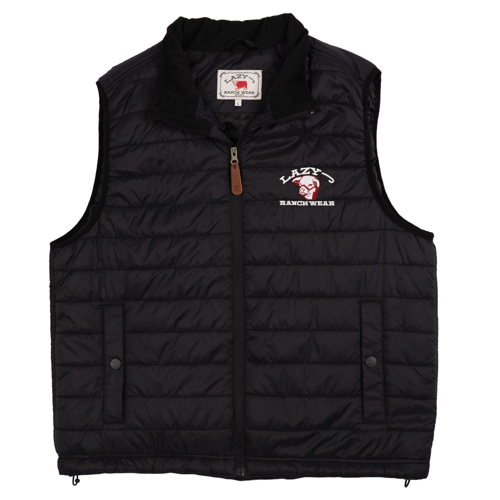 Lazy J Ranch Men's Black Lightweight Relaxed Fit Vest