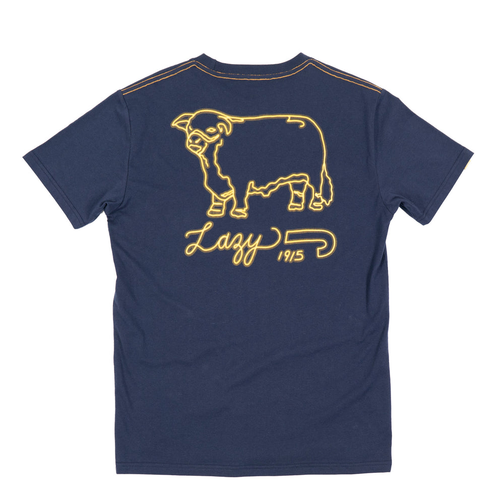 
                  
                    Lazy J Ranch Neon Jughead Navy T-Shirt-
                  
                