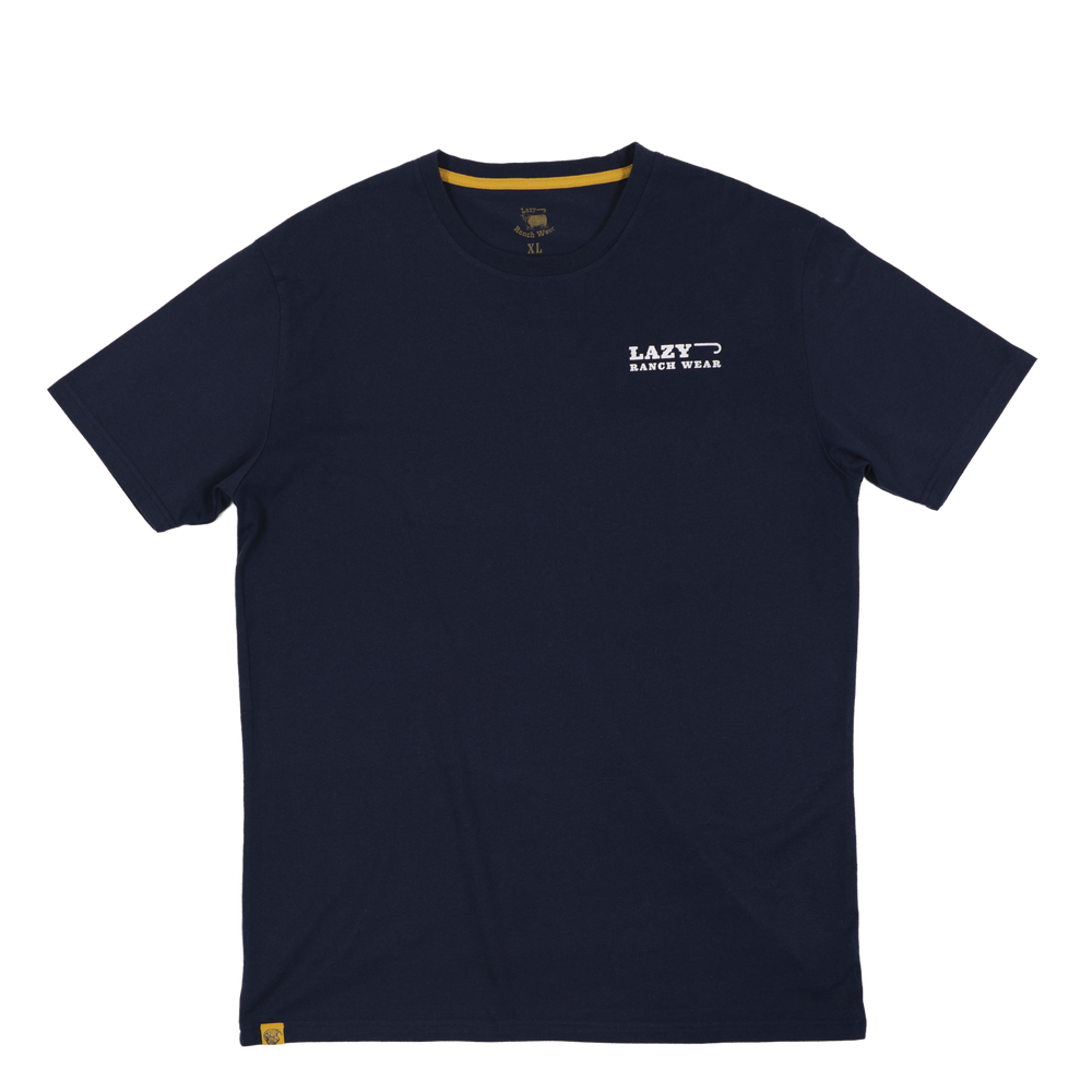 
                  
                    Lazy J Ranch El Hefe Navy T-Shirt-
                  
                