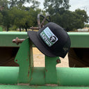 Lazy J Black Shafter Quilted Rope High Profile Trucker Hat
