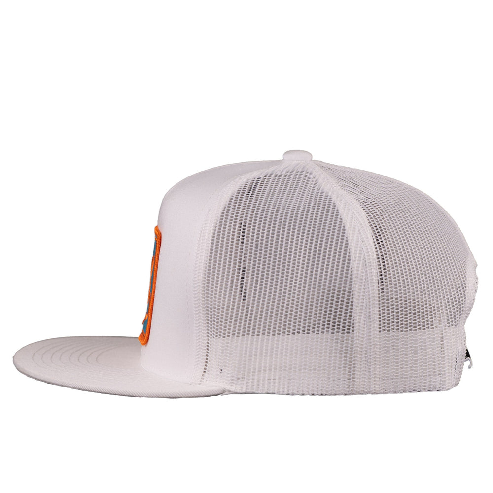 
                  
                    Lazy J Ranch White Teal Breakaway Patch Classic Five Panel Trucker Hat-Lazy J Ranch Wear
                  
                