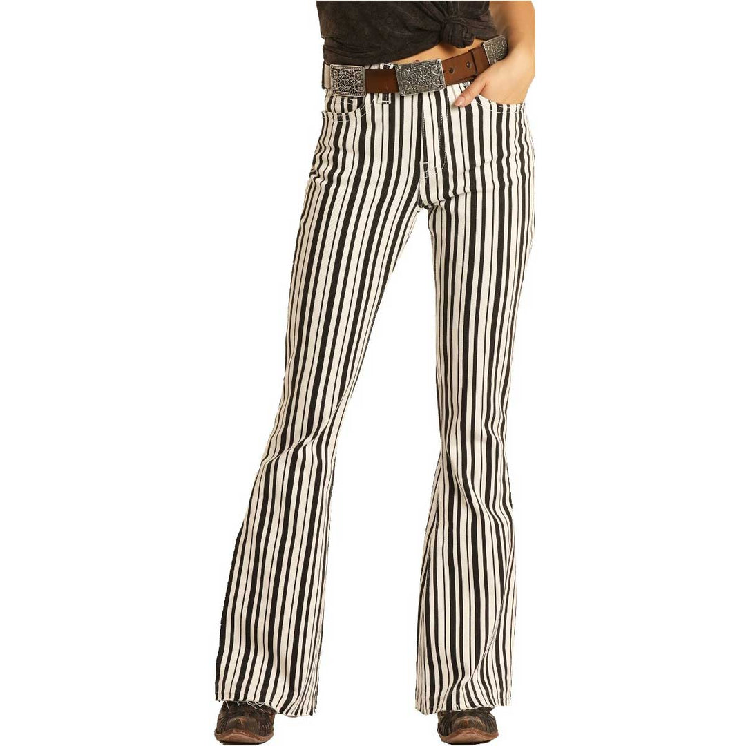Panhandle Women's High Rise Stripe Jeans