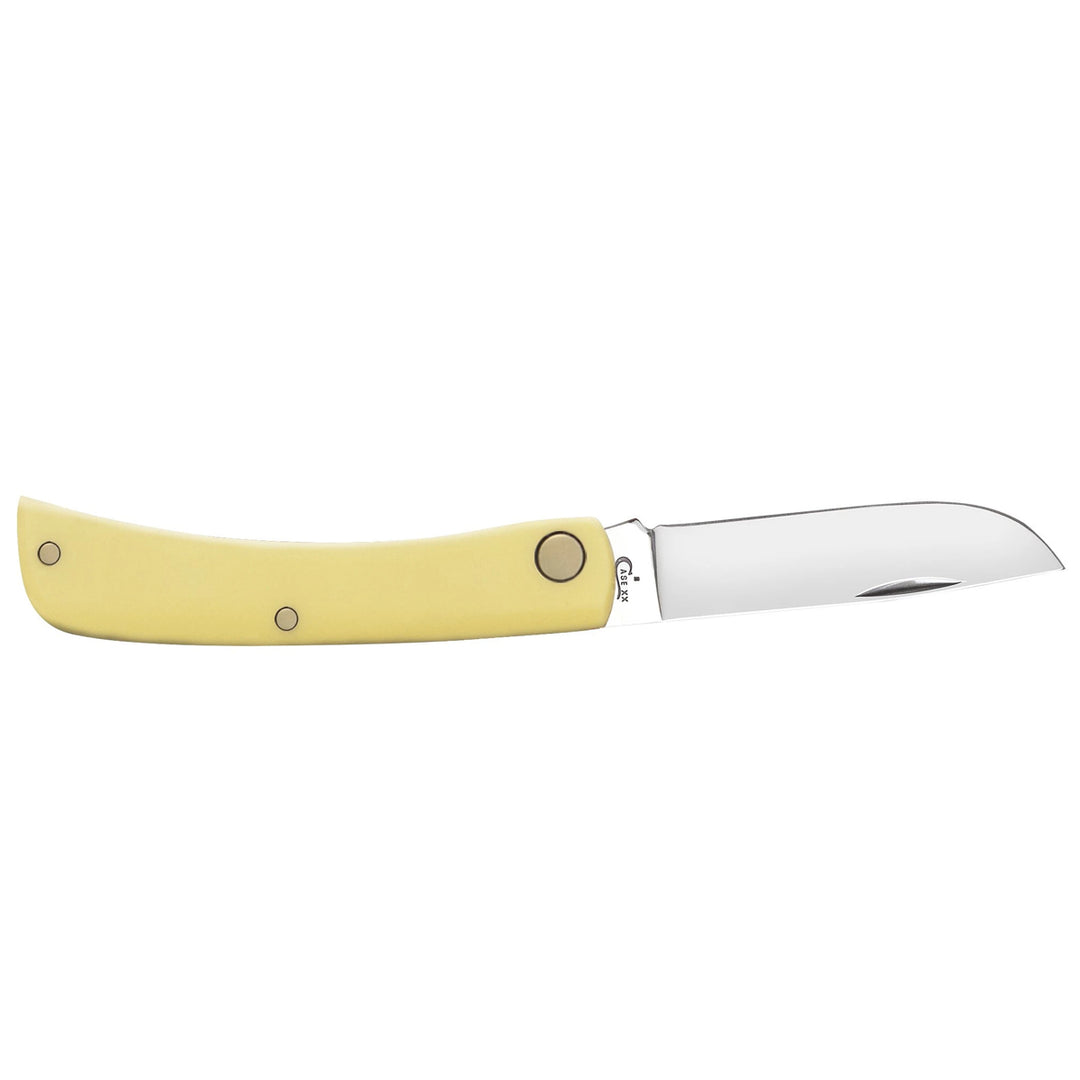 Case Knives Chrome Vanadium Sod Buster Jr Folding Knife -  Yellow Synthetic