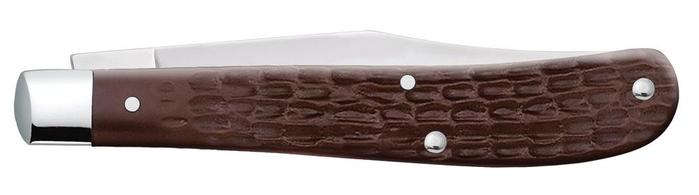 Case Knives Slimline Trapper Working Knife - Brown Synthetic