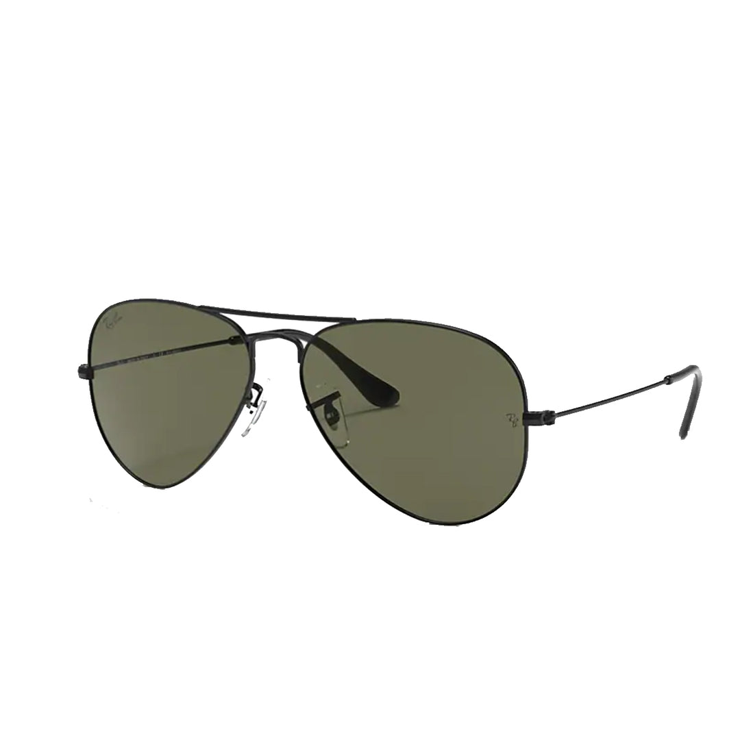 Ray-Ban Aviator Sunglasses - Black Frame BLACK Lens