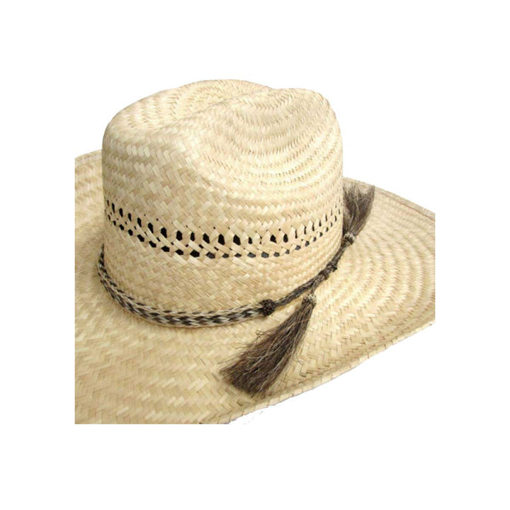 M & F Western Twister Three Strand Natural Horsehair Hat Band