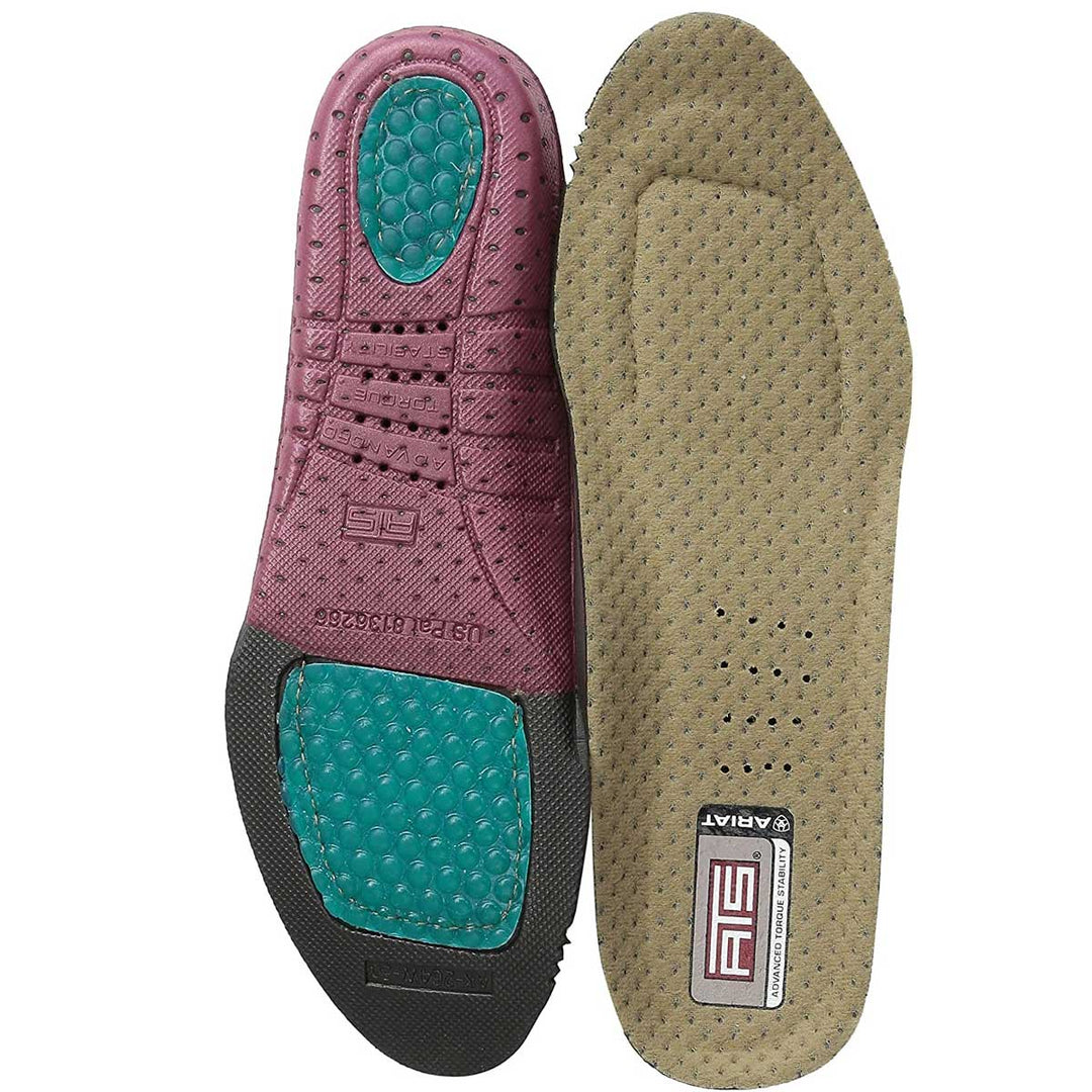 M & F Western Ariat Women's ATS Footbed Round Toe Insole