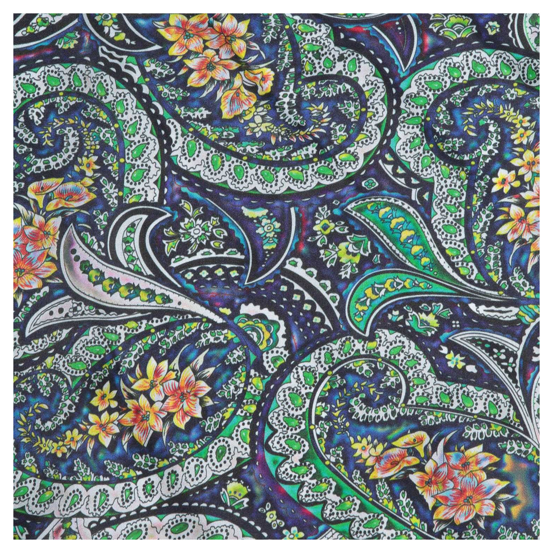 M & F Western Colorful Paisley Silk Wild Rag
