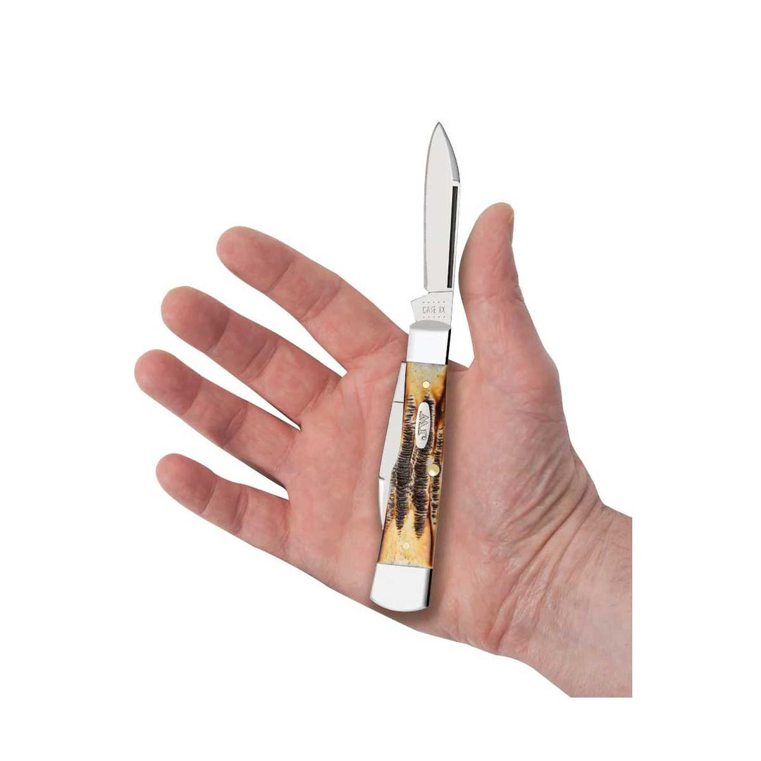 Case Knives John Wayne Gunstock Knife -  6.5 BoneStag