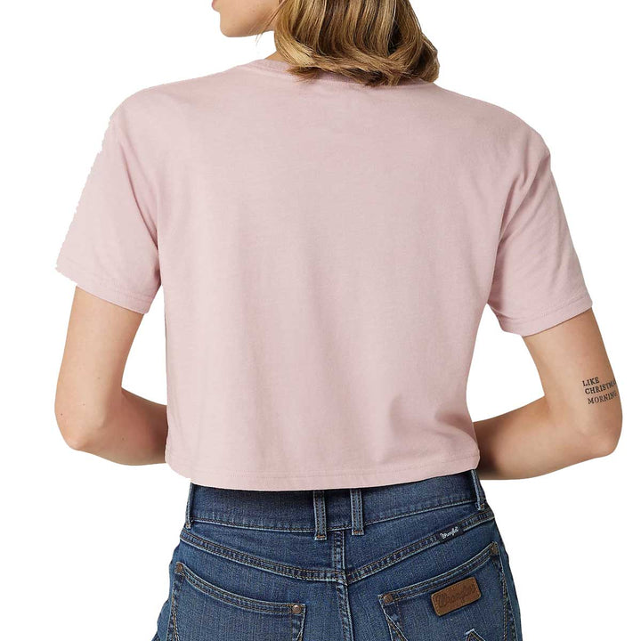 Wrangler Women's George Strait Boyfriend Crop T-Shirt - Keepsake Lilac