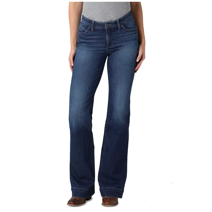 Wrangler Women's Ultimate Riding Willow Mid-Rise Trouser Jeans - Claire