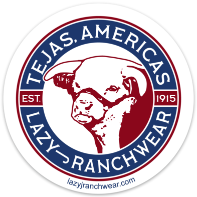 Lazy J Tejas Americas Sticker Decal-Stickers & Decals-TEJAS-STK