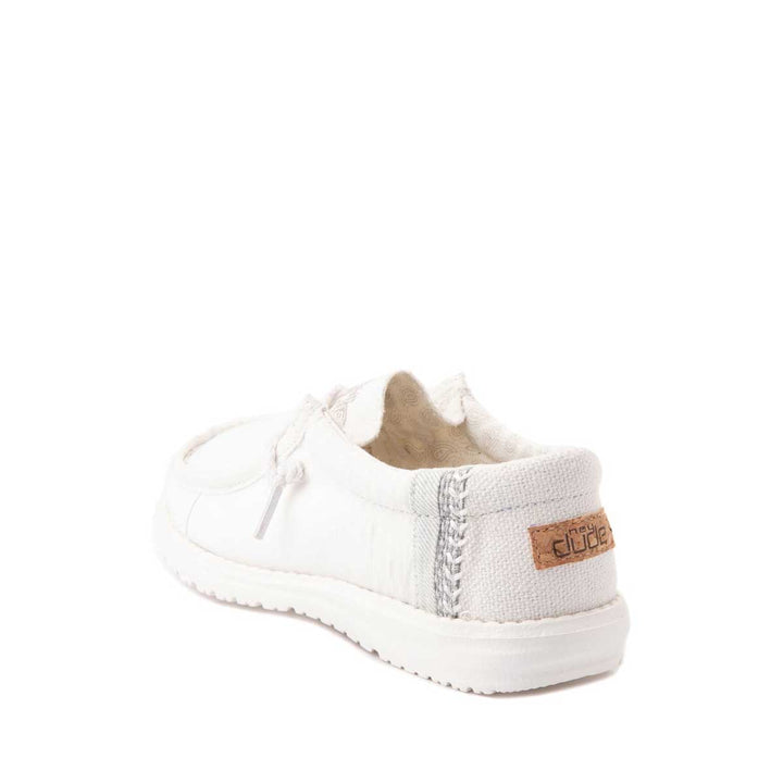 Hey Dude Youth Wally Sneakers - Natural White