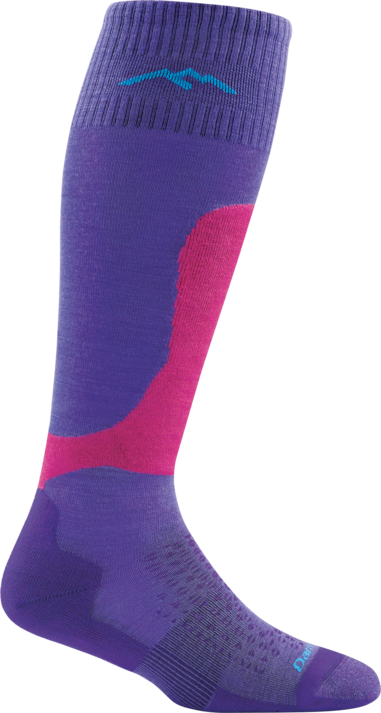 Darn Tough Women's Fall Line Over-The-Calf Padded Light Cushion Purple Sock