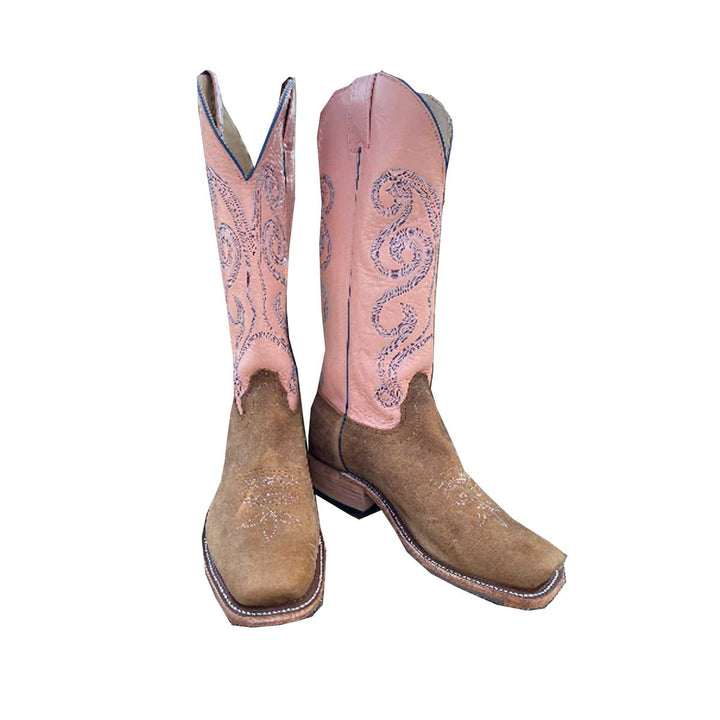 Olathe Boot Co. Men's and Women's Natural Brahma Bison Boots