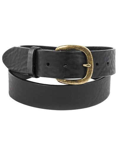 Justin Black Leather Belt - Lazy J Ranch Wear