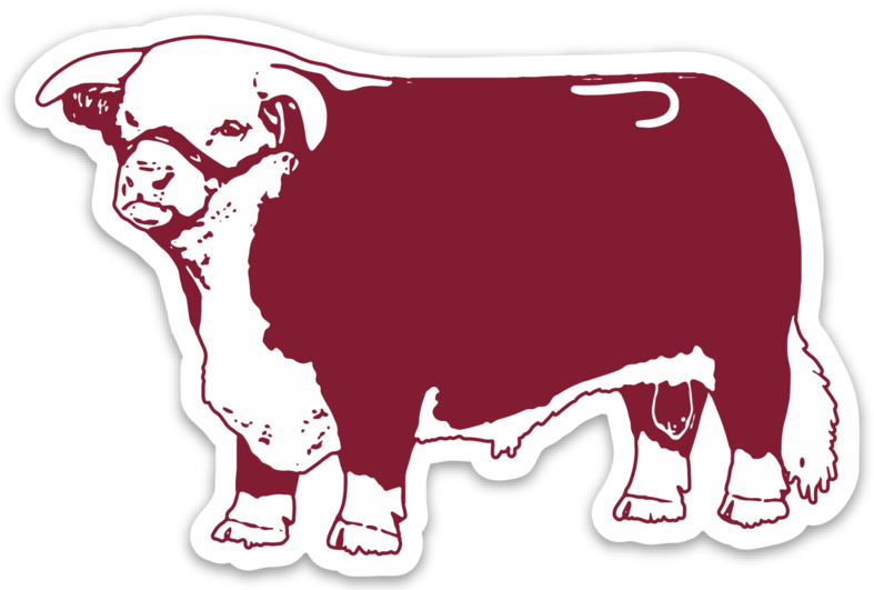 Lazy J Ranch Wear Hereford Jughead Decal Sticker 4