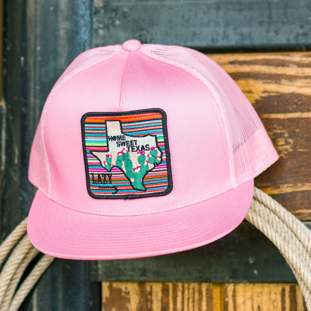 
                      
                        Lazy J Ranch Pink Home Sweet Texas Classic Five Panel Trucker Hat
                      
                    