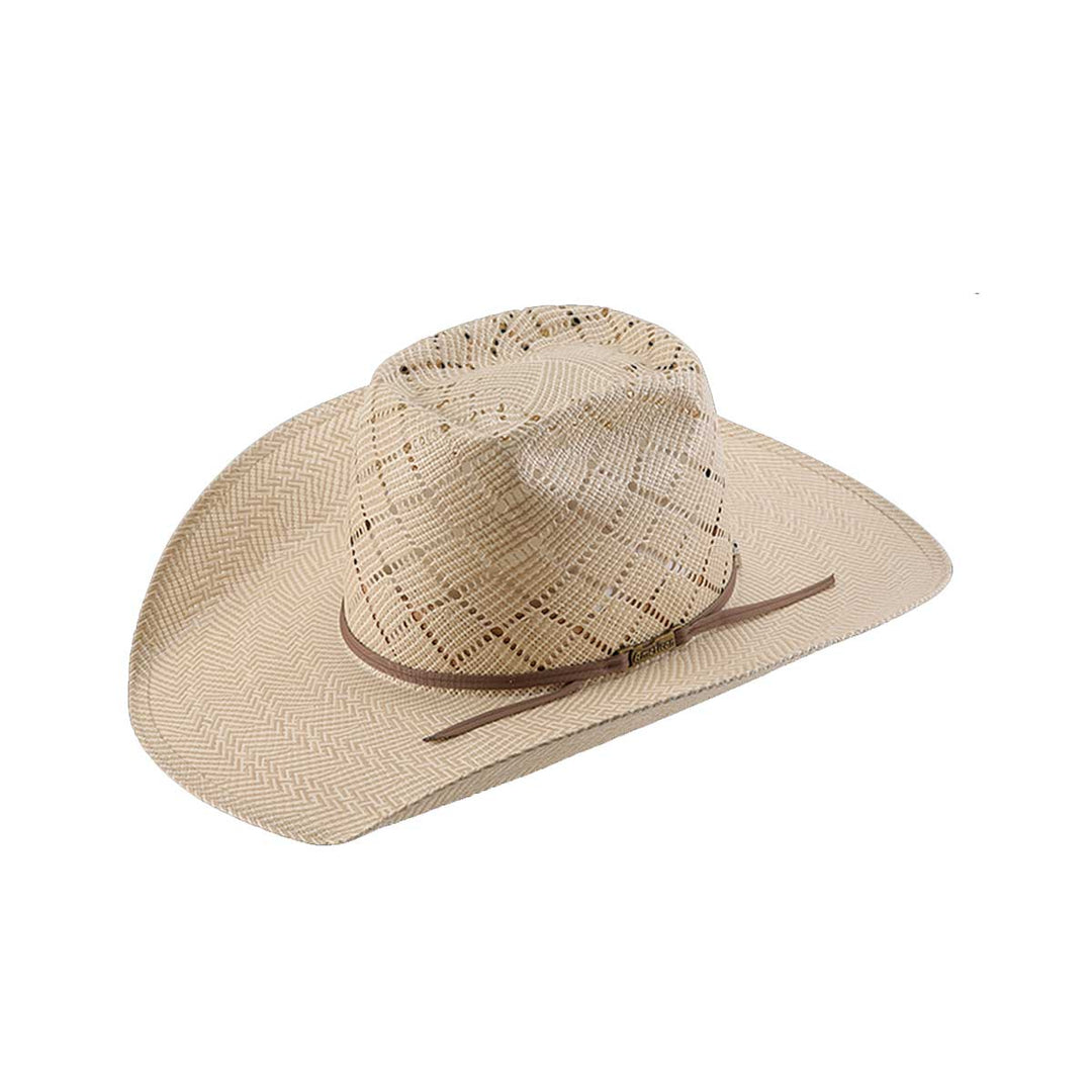 American Hat Co. 5050 Patchwork Crossbred Tan Ivory Straw   Hat