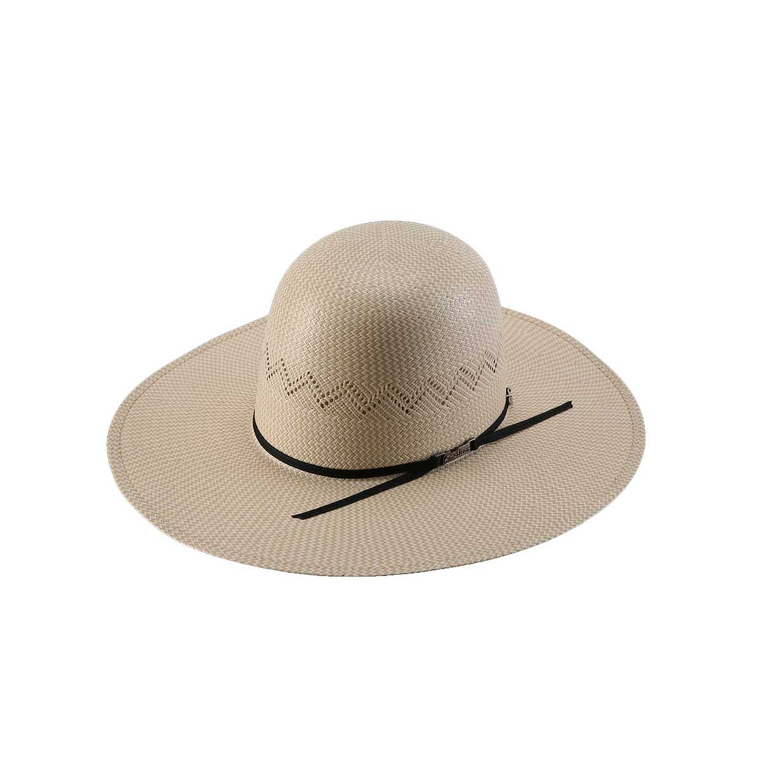 American Hat Co. 5700 Two Tone Fancy Vent Ivory Tan Straw Hat