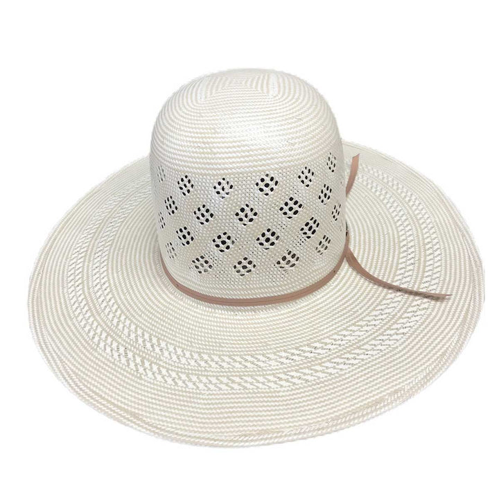 American Hat Co 7800 Fancy Square Pattern Vent Straw Gat