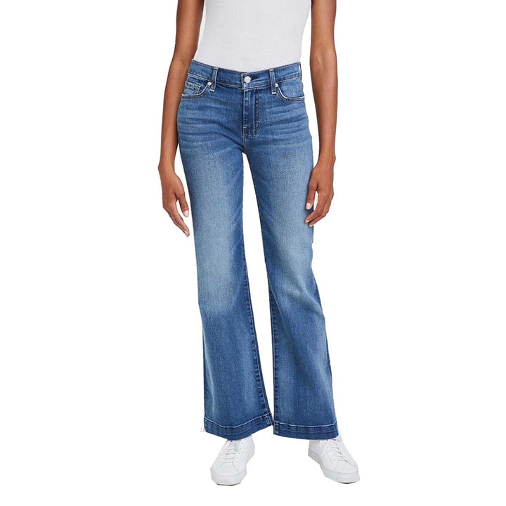 7 For All Mankind Women's Tailorless Dojo Jeans - Distressed Authentic Light