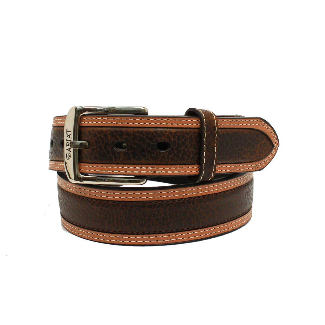 M & F Western Men's Nocona Ariat Diesel Oiled Leather Belt - Brown Rowdy