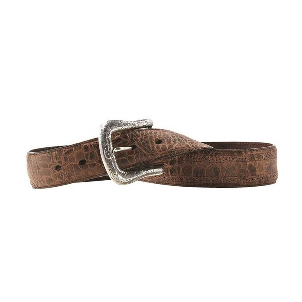 M & F Western Men's Ariat Western Basic Performed Edge Belt - Adobe Clay