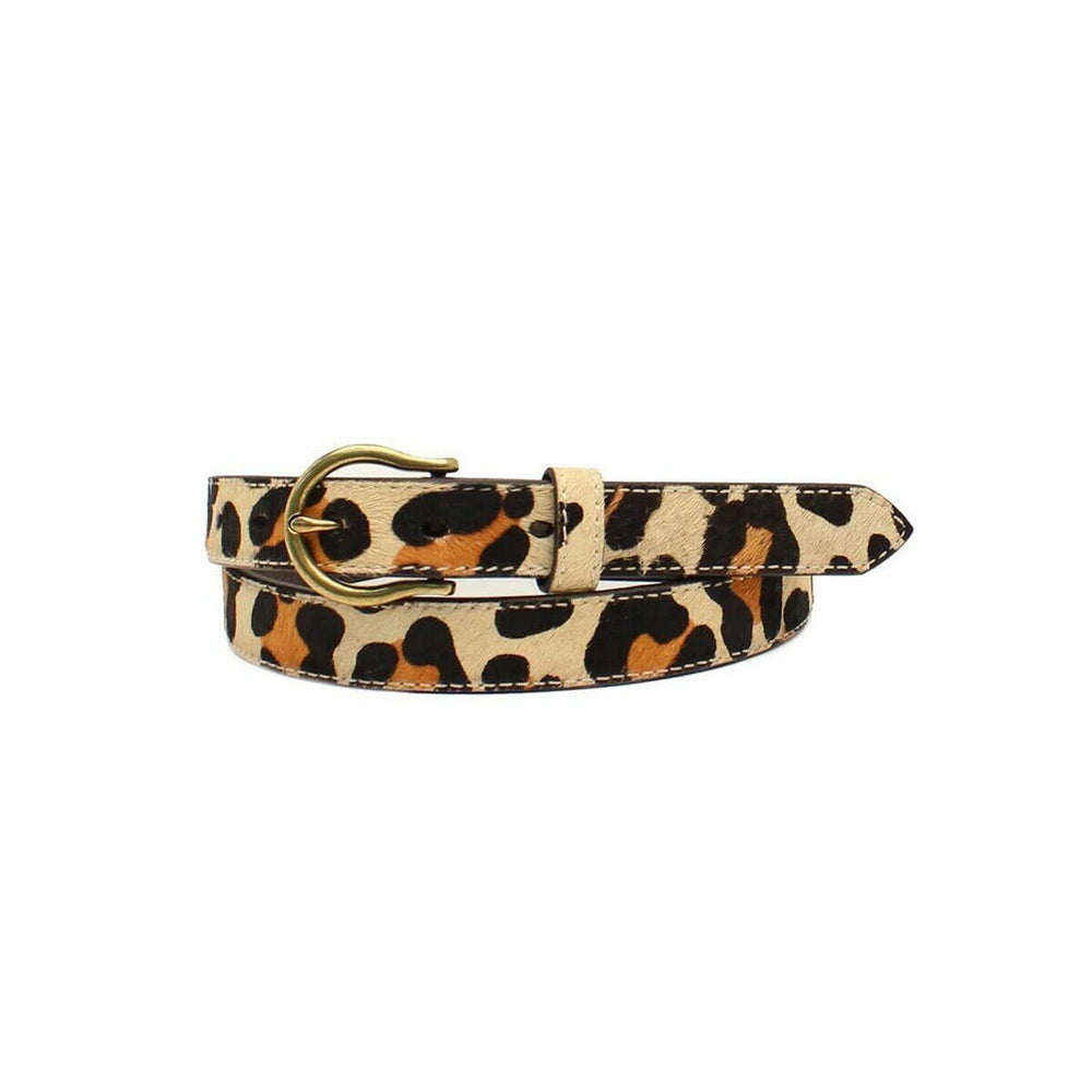 Ariat Women's 1 Inch Tan Leopard Belt