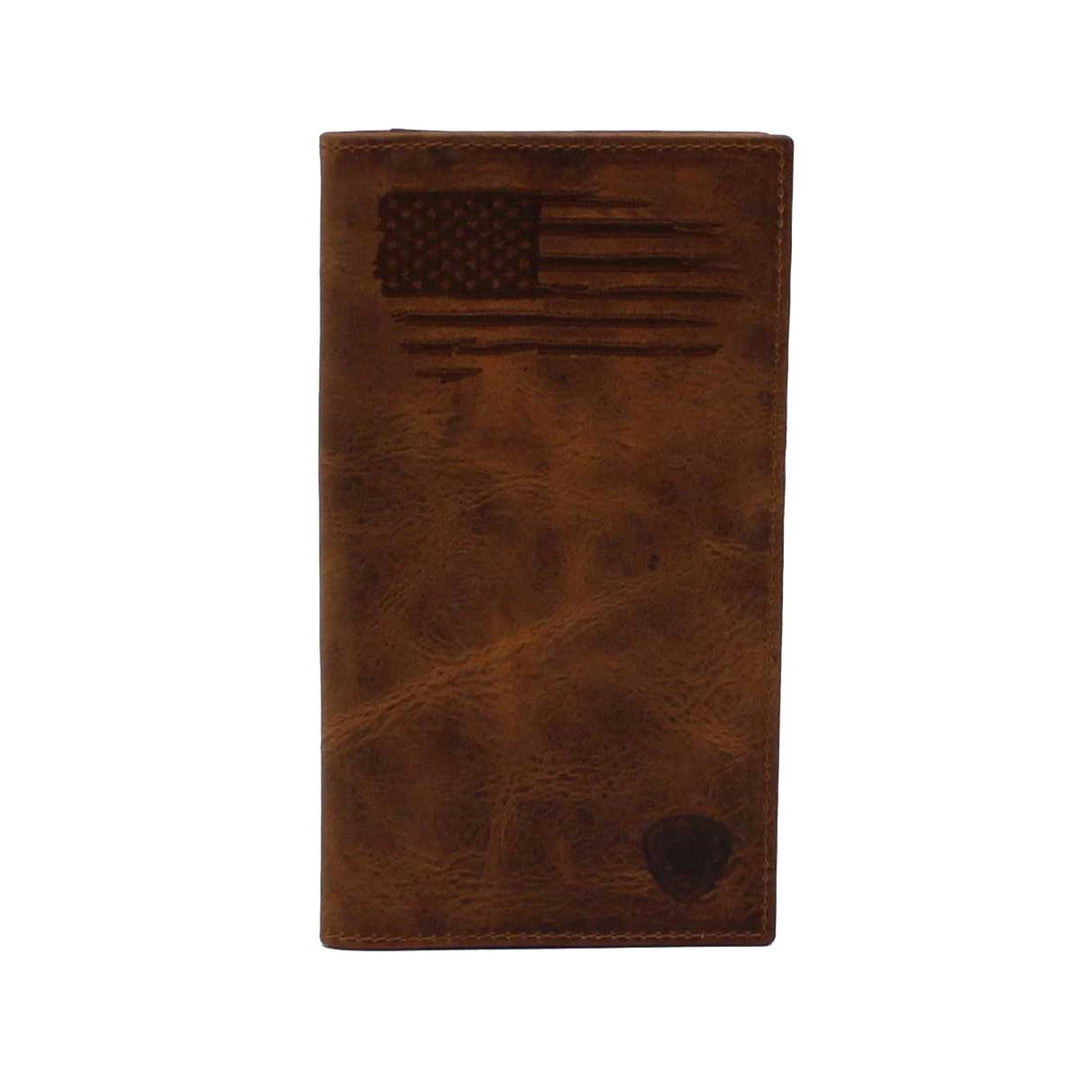 Ariat Men's Rodeo USA Distressed Leather Wallet
