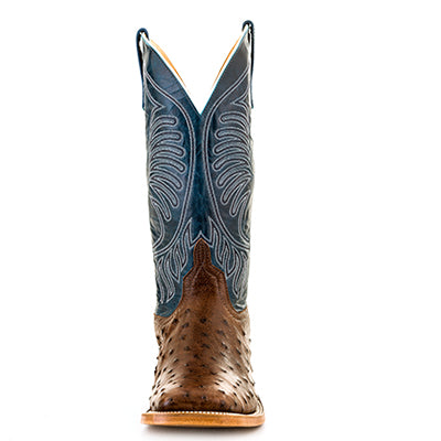 Anderson Bean Men's Mad Dog Full Quill Ostrich Western Boots - Teal