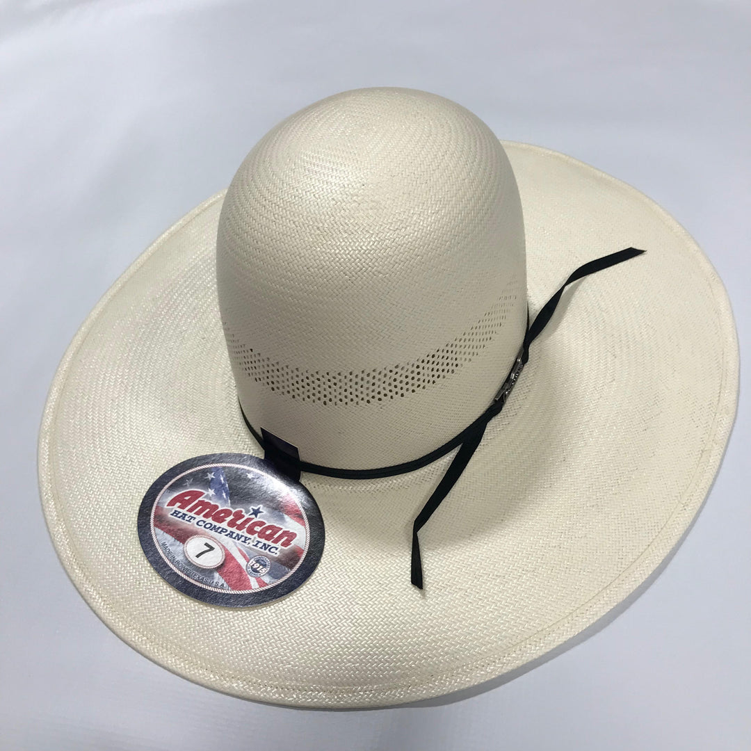 American Hat Co. Black Straw Hat